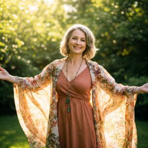 Uma pessoa repleta Gratidão pelo dia, pela vida.