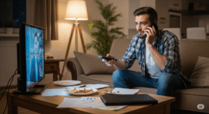 Pessoa cercada por distrações no ambiente doméstico, representando os obstáculos internos e externos da procrastinação.Legenda: Reconhecer os gatilhos da procrastinação é o primeiro passo para vencê-la. 4️⃣ Imagem para o tópico 4 – Técnica Pomodoro 🎯 Tema: Foco com pausas conscientes 🖼 Prompt para Gemini: “Relógio de contagem regressiva (tipo timer) ao lado de uma agenda com anotações coloridas. Mulher digitando concentrada em um notebook, sentada em mesa limpa com fones de ouvido. Caneca ao lado e post-it com frase motivacional: ‘Um passo de cada vez’.” 📌 Título: Técnica Pomodoro na Prática ALT TEXT: Mulher aplicando a Técnica Pomodoro com organização e disciplina, usando agenda e timer para manter o foco. Legenda: Dividir o tempo com sabedoria é uma maneira prática de vencer a procrastinação. 5️⃣ Imagem para o tópico 8 – Recompensas Inteligentes 🎯 Tema: Pequenas vitórias diárias 🖼 Prompt para Gemini: “Mulher sorrindo ao final de uma tarefa, com checklist marcado em papel. Ela segura uma caneca de chá olhando pela janela com sensação de alívio. Ambiente com vela acesa e um livro fechado. Atmosfera de gratidão e recompensa pessoal.” 📌 Título: Celebre o Progresso com Intenção ALT TEXT: Mulher concluindo tarefa e celebrando com um momento de descanso consciente, reforçando positividade na disciplina. Legenda: Valorize suas pequenas conquistas — elas constroem grandes vitórias. Se você aprovar esse estilo, posso gerar as imagens no formato exato (1200x800) com base nesses prompts. Deseja que eu monte os comandos prontos para colar no Gemini? Perguntar ao ChatGPT