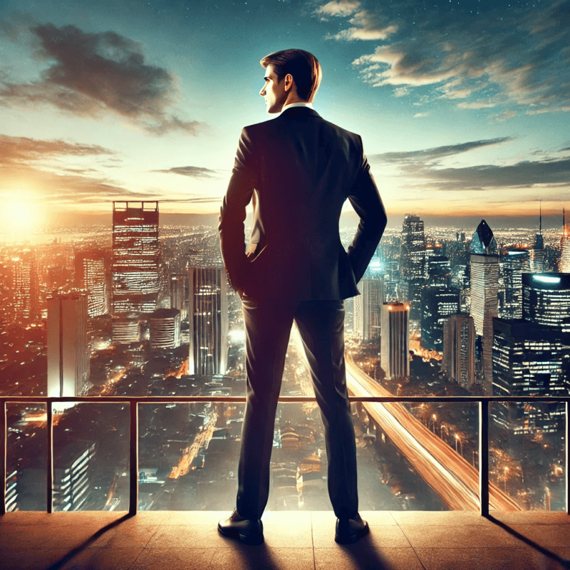 Uma estrada se estendendo através de um campo ao amanhecer, simbolizando o caminho para a prosperidade com raios de sol dourados.