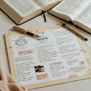 Agenda, bíblia, livros. Estabeleça Metas Realistas e Alinhadas com Seus Valores