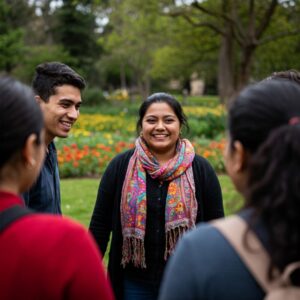 Pessoas unidas, cultivando relacionamentos de apoio.