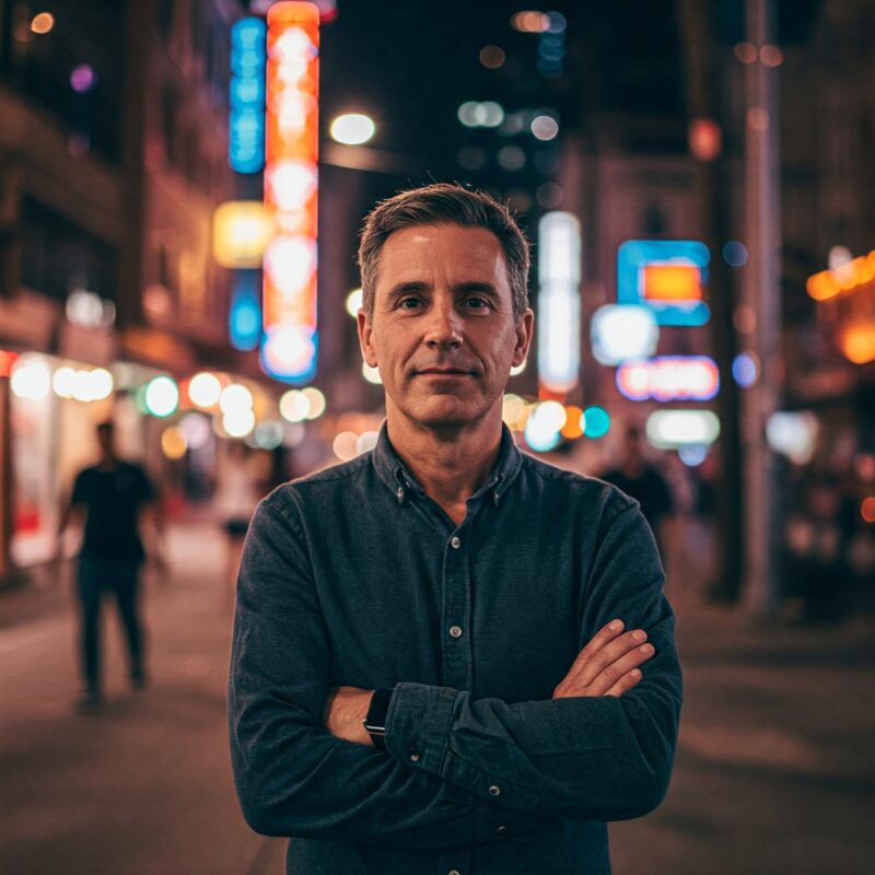 "Pessoa confiante em ambiente iluminado, simbolizando a superação da síndrome do impostor e valorização do potencial."