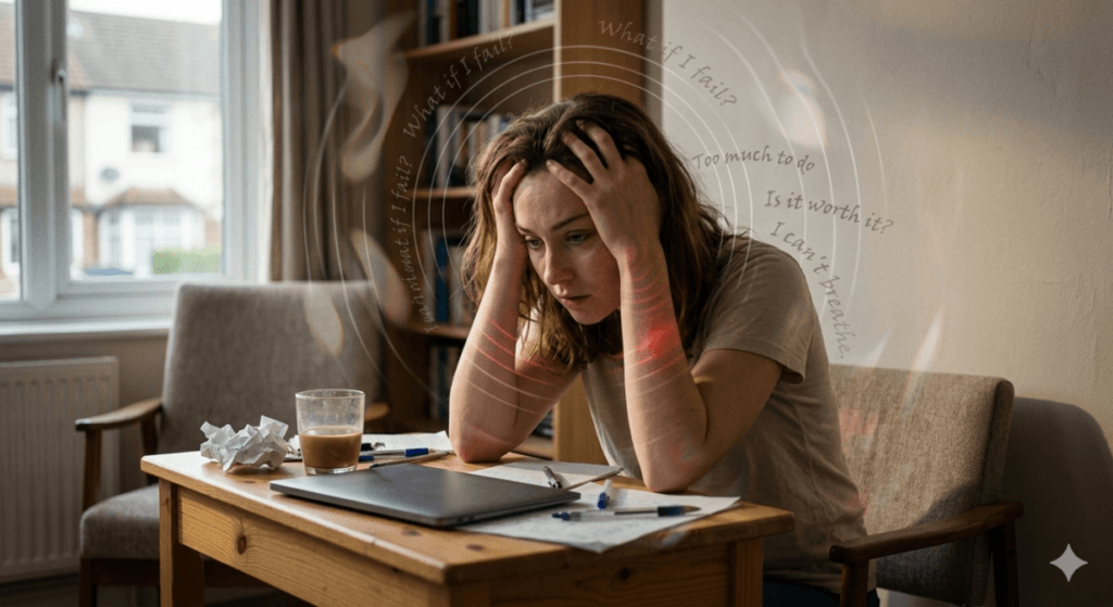 sintomas da ansiedade taquicardia respiração curta pensamentos acelerados