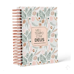 Caderno Meu Tempo com Deus, um Planner Devocional de Estudo da Bíblia. Embarque em uma jornada transformadora através das Escrituras com o nosso Planner Devocional de Estudo da Nisti Print, meticulosamente organizado para completar a leitura da Bíblia evangélica em 365 dias. Este caderno devocional é sua ferramenta essencial para explorar a palavra de Deus com profundidade e reflexão diária.