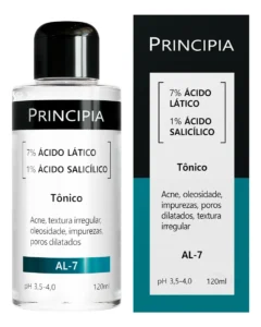 Tônico 7% Ácido Lático + 1% Ácido Salicílico Skincare Al - 7 Com 120ml Principia